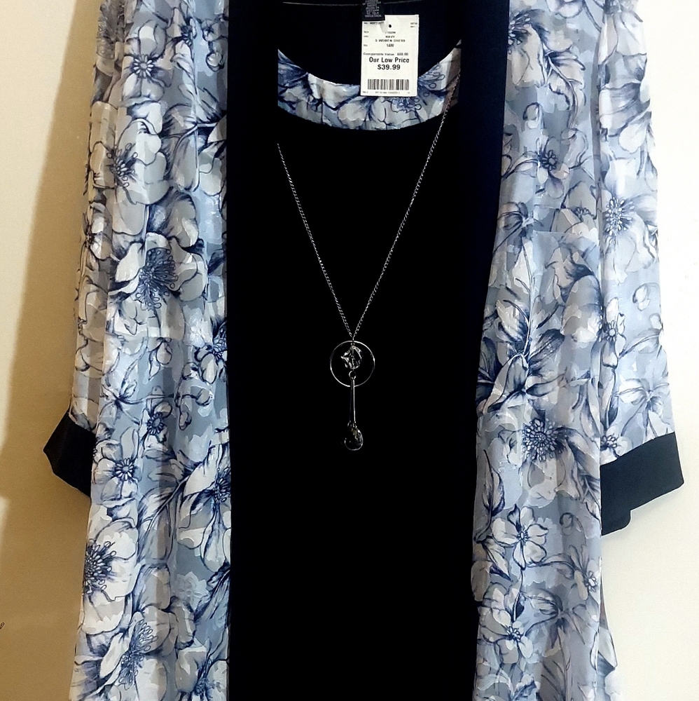 2pcs Dress Set with Necklace